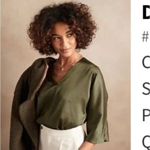 Banana Republic Dolman Sleeve V-neck Top